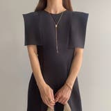 FILLOU スクエアスリーブタイトワンピース【ペチスカートセット】 | JUNOAH | 詳細画像3 