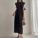 FILLOU スクエアスリーブタイトワンピース【ペチスカートセット】 | JUNOAH | 詳細画像4 