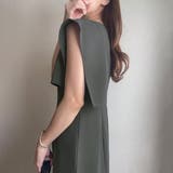 FILLOU スクエアスリーブタイトワンピース【ペチスカートセット】 | JUNOAH | 詳細画像6 