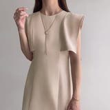 FILLOU スクエアスリーブタイトワンピース【ペチスカートセット】 | JUNOAH | 詳細画像9 