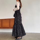 FILLOU ジャガード裾フレアキャミワンピース | JUNOAH | 詳細画像5 