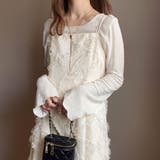 FILLOU ジャガード裾フレアキャミワンピース | JUNOAH | 詳細画像7 