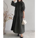 FILLOU フリルカラーフレアワンピース | JUNOAH | 詳細画像12 