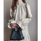 ライトグレー | FILLOU フリルカラーフレアワンピース | JUNOAH