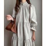 FILLOU フリルカラーフレアワンピース | JUNOAH | 詳細画像6 