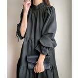 FILLOU フリルカラーフレアワンピース | JUNOAH | 詳細画像9 