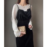 FILLOU フロントデザインぺロアキャミワンピース | JUNOAH | 詳細画像4 