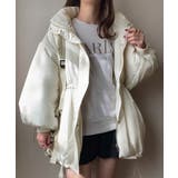 アイボリー | FILLOU 中綿スタンドネックドロストコート | JUNOAH