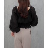 CENEA 2way袖リボンスクエアネックブラウス | JUNOAH | 詳細画像11