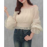 CENEA 2way袖リボンスクエアネックブラウス | JUNOAH | 詳細画像3