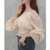 CENEA 2way袖リボンスクエアネックブラウス | JUNOAH | 詳細画像4