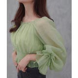 CENEA 2way袖リボンスクエアネックブラウス | JUNOAH | 詳細画像6