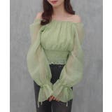 CENEA 2way袖リボンスクエアネックブラウス | JUNOAH | 詳細画像9