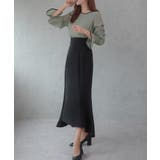 CENEA バイカラーキャンディースリーブシアーブラウス | JUNOAH | 詳細画像15