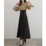 CENEA バイカラーキャンディースリーブシアーブラウス | JUNOAH | 詳細画像19