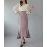 CENEA バイカラーキャンディースリーブシアーブラウス | JUNOAH | 詳細画像2