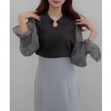 CENEA シアーキャンディースリーブニット | JUNOAH | 詳細画像8 