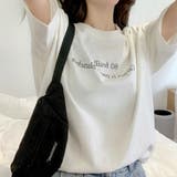 ハーフスリーブプリントプリントビッグTシャツ 韓国ファッション | JUNOAH | 詳細画像5 