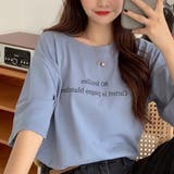 ハーフスリーブプリントプリントビッグTシャツ 韓国ファッション | JUNOAH | 詳細画像6 