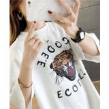 プリントビッグTシャツ 韓国ファッション 春 | JUNOAH | 詳細画像9 