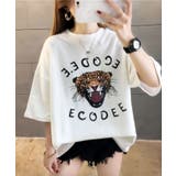 ホワイト | プリントビッグTシャツ 韓国ファッション 春 | JUNOAH