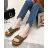 ブラウン | ぺたんこサンダル サンダル 韓国ファッション | JUNOAH