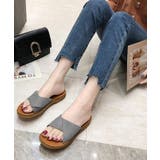 グレー | ぺたんこサンダル サンダル 韓国ファッション | JUNOAH