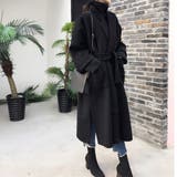 ブラック | ウエストマークチェスターコート | JUNOAH