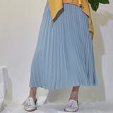 ブルー | プリーツロングスカート スカート プリーツ 韓国ファッション | JUNOAH