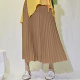 グレージュ | プリーツロングスカート スカート プリーツ 韓国ファッション | JUNOAH