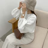 Louere ギャザーボリュームスリーブブラウス | Louere | 詳細画像4