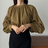 Louere スタンドカラーギャザーブラウス | Louere | 詳細画像24