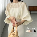 Louere ラグランボリュームスリーブシアートップス | Louere | 詳細画像1 