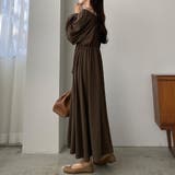 Louere 2wayウエストギャザーボリュームスリーブワンピース | Louere | 詳細画像30 