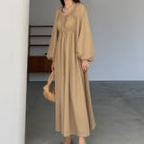 Louere 2wayウエストギャザーボリュームスリーブワンピース | Louere | 詳細画像7 