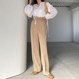 Louere ベルト付きアシンメトリーハイウエストパンツ | Louere | 詳細画像11 