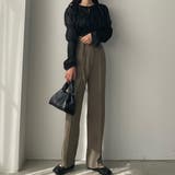 Louere ベルト付きアシンメトリーハイウエストパンツ | Louere | 詳細画像16 