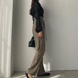 Louere ベルト付きアシンメトリーハイウエストパンツ | Louere | 詳細画像19 