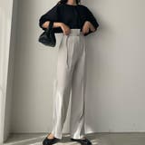 Louere ベルト付きアシンメトリーハイウエストパンツ | Louere | 詳細画像21 