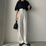 Louere ベルト付きアシンメトリーハイウエストパンツ | Louere | 詳細画像22 