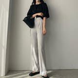 Louere ベルト付きアシンメトリーハイウエストパンツ | Louere | 詳細画像23 