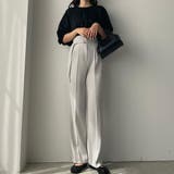 Louere ベルト付きアシンメトリーハイウエストパンツ | Louere | 詳細画像24 