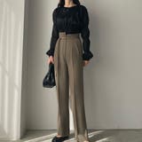 Louere ベルト付きアシンメトリーハイウエストパンツ | Louere | 詳細画像29 