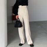 Louere ベルト付きアシンメトリーハイウエストパンツ | Louere | 詳細画像3 