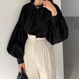 Louere ベルト付きアシンメトリーハイウエストパンツ | Louere | 詳細画像5 