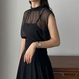 Louere ノースリーブシアーブラウス | Louere | 詳細画像4