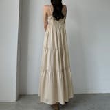 Louere バックストラップデザインサテンキャミワンピース | Louere | 詳細画像31