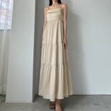 Louere バックストラップデザインサテンキャミワンピース | Louere | 詳細画像32