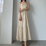 Louere バックストラップデザインサテンキャミワンピース | Louere | 詳細画像33