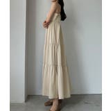 Louere バックストラップデザインサテンキャミワンピース | Louere | 詳細画像34